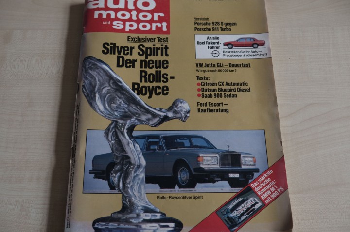 Deckblatt Auto Motor und Sport (09/1981)